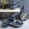 Soho Lounge Diamond 10 Piece Ceramic Nonstick Aluminum Cookware Set in Blue 82622.10RR - alternate 3