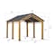 Sunjoy 13 ft. x 11 ft. Hanover Cedar Wood Carport A110000920 - alternate 5