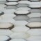 Apollo Tile Gray White 10.8 in x 11.5 in Glass, Ceramic Glossy Floor and Wall Mosaic Tile 8.63 sqft/case, 10PK APLAHX8803A - alternate 9