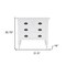 Homeroots 32" White Solid Wood Four Drawer Gentlemans Chest 389777 - alternate 6