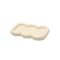 Homeroots 7in Light Yellow Resin Handmade Curvy Scalloped Trinket Tray 724186 - alternate 1