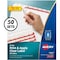 Avery Dividers, Index, Reg Tab, 8Tab 8PK AVE11557 - alternate 1