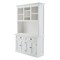 Homeroots White Solid Wood Adjustable Two Tier Bookcase 397121 - alternate 6