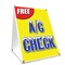 Signmission Free Ac Check, 24 Inch x 18 Inch A-frame Yard Sign, Plastic Sign SBC-1824-Free Ac Check - alternate 1