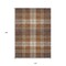 Homeroots 10' X 14' Chocolate Copper And Gold Plaid Washable Indoor Outdoor Area Rug 596326 - alternate 4