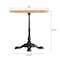Flash Furniture Bennett 30 in Round Solid Wood Indoor Tabletop in Natural with 22.75 in x 22.75 in GSF-RD30-NAT-SDAT2222-GG - alternate 7