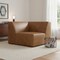 Homeroots 38" Brown Leather Modular Sofa 641029 - alternate 6