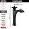 Delta Dorval Single Handle Mid-Height Vessel Bathroom Faucet 657-BL-DST - alternate 2
