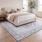 Jonathan Y Eleanor Vintage Medallion Border Non-Slip Machine-Washable Ivory/Gray 5 ft. x 8 ft. Area Rug VOR100H-5 - alternate 6