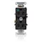 Leviton Dup HG 15A 125V Self-Gr Blk C8200-E - alternate 1