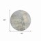 Homeroots 8' Gray Round Abstract Washable Indoor Outdoor Area Rug 607802 - alternate 6