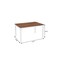Homeroots 46" Brown and White Wood and Iron Dining Table 635742 - alternate 4