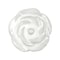 Homeroots Set of Six White Ceramic Flower Shape Drawer Pull Knobs, 6PK 635788 - alternate 1