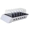 Trexonic 10.2A 6-Port USB Charging Station with 6 Device Slots, Silver TRX-USB61000SLVR - alternate 5