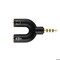 Sanoxy 2-Pack 3.5mm Stereo Audio Male To 2 Female Headphone Splitter Cable Adapter black PPT-194126245238-blk - alternate 3