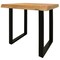 Homeroots 24" Black And Natural Distressed Solid Wood And Iron Square End Table 571196 - alternate 4