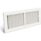 Sierra Grates 6 in. H X 10 in. W 2-Way 45 Degree Louvered, Steel, White Floor Register TWF610-WHT - alternate 1