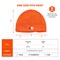 Ergodyne Orange Winter Skull Cap with LED Rechargeable Light 6801 - alternate 7