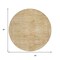 Homeroots 8' Linen And Wheat Round Aztec Washable Indoor Outdoor Area Rug 615550 - alternate 4