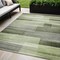 Homeroots 5' X 8' Green And Ivory Striped Washable Indoor Outdoor Area Rug 630988 - alternate 1