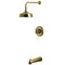 Kingston Brass Single-Handle Pressure Balanced Tub and Shower Faucet, Antique Brass KB6333BX - alternate 1