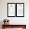 Homeroots Set Of Two Eye Charts 4 Black Framed Print Wall Art, 2PK 406145 - alternate 4
