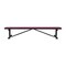 Leisure Craft Bench w/o Back, Surfce Mount, 8ft, Burgundy B8XPSM-BURGUNDY - alternate 5