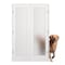 Reso 72 in. x 80 in.Bi-Parting Solid Core White Primed French Door Catch Ball Frosted Glass Matte Black RID-7280-1LTF-MB-T - alternate 1
