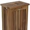 Homeroots 24" Brown Solid Wood Laundry Hamper With Lid 383590 - alternate 5