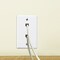 Newhouse Hardware White 1-Gang Telephone Data Jack Wall Plate, 6P4C, for RJ11 Telephone Cables, Double Port, 5PK D2PHP-WH-05 - alternate 4