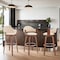 Armen Living Daxton 30" Cream Faux Leather and Walnut Wood Bar Stool LCDXBAWACR30 - alternate 8