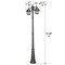 Gama Sonic Polaris Double Head Lamp Post, Black 177B50002 - alternate 6