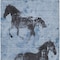Homeroots 5' X 8' Denim Blue And Charcoal Horse Washable Indoor Outdoor Area Rug 618644 - alternate 5