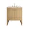 James Martin Vanities Hudson 30" Single Vanity, Light Natural Oak w/ 3 CM Tajnar Eclos Top 435-V30-LNO-3TJR - alternate 1
