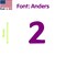 Aacc Self-Adhesive Vinyl Number: 2, Size: 14 in. Color: Purple Font: Anders, 4PK AACC-Anders-N2-Purple-I14x4 - alternate 1