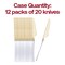 Smarty Had A Party Gold with White Handle Moderno Disposable Plastic Dinner Knives (240 Knives), 240PK 9320-GWK-CASE - alternate 4