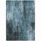 Homeroots 5' X 8' Teal Blue Gray And Ivory Abstract Washable Indoor Outdoor Area Rug 617669 - alternate 5