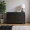 Homeroots 59" Gray Solid Wood Nine Drawer Double Dresser 384059 - alternate 4