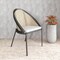 Leisuremod Urbane Collection Modern Dining Chair With Wicker back in Cream, 4PK UC21WCR4 - alternate 5