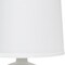 Homeroots 16" Off White Ceramic Novelty Table Lamp With White Drum Shade 643463 - alternate 2