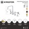 Kingston Brass Bridge Kitchen Faucet with Brass Sprayer, Polished Chrome KS8251DLBS - alternate 3