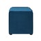 Homeroots 47" Navy Blue and Black Upholstered Velvet Bench with Flip top 530672 - alternate 3