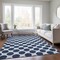 Homeroots 3' X 5' Navy Blue And Ivory Polka Dot Washable Indoor Outdoor Area Rug 614923 - alternate 4