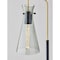 Homeroots 24" Black and Gold Metal Desk Lamp With Light Gray Cone Shade 524629 - alternate 3