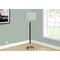 Monarch Specialties Lighting, 60''h, Floor Lamp, Nickel Metal, Grey Shade, Contemporary I 9748 - alternate 2