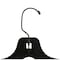 Nahanco 17in Black Plastic Middle Heavy Weight Shirt Hanger w/ Black Hook and Molded Grippers, 50PK 2505BHMGHU - alternate 5