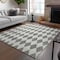 Homeroots 10' X 14' Gray And Ivory Geometric Washable Indoor Outdoor Area Rug 577048 - alternate 8
