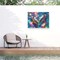 Trademark Fine Art Outdoor Canvas Art - Michael David Ward 'Rainbow Sea Dolphins' Wall Art for Patios, or Gardens GRL01095-OC3547WR - alternate 5