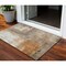 Homeroots 3' X 5' Copper Ivory And Brown Abstract Washable Indoor Outdoor Area Rug 603617 - alternate 1