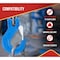 Mytee Products Heavy Duty Grade 100 3/8 in Clevis Sling Hook with Latch - 8,800 LBS WLL, Blue, 2PK SH38-G100x2 - alternate 5